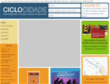 Tablet Screenshot of ciclocidade.org.br